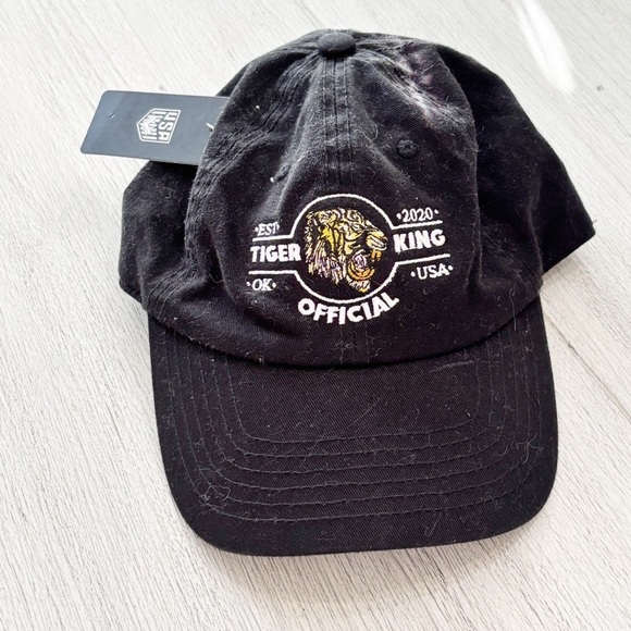 New USA HAT COMPANY Black TIGER KING NETFLIX Cotton Baseball Cap Carole Did It - Picture 1 of 6